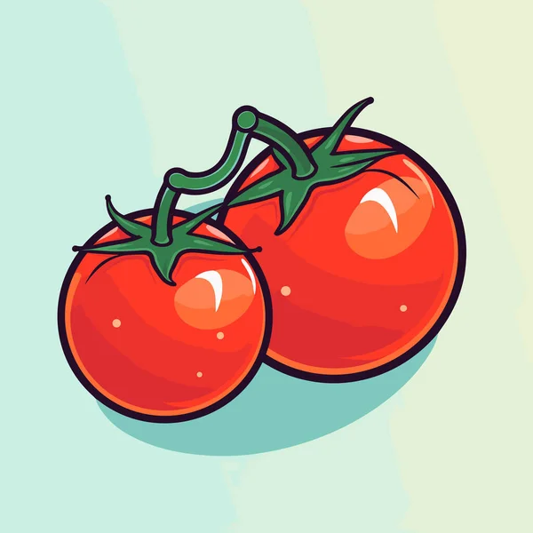 一对夫妇的西红柿坐在一起 — 图库矢量图片