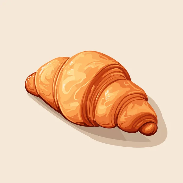 Croissant Sur Fond Blanc — Image vectorielle