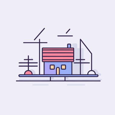 Üstünde bayrak olan bir bina.