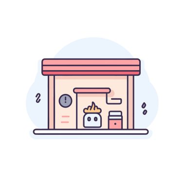 Üzerinde domuz kumbarası olan bir dükkan.