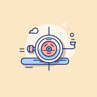 Üzerinde gülen surat olan bir büyüteç tutan bir el.