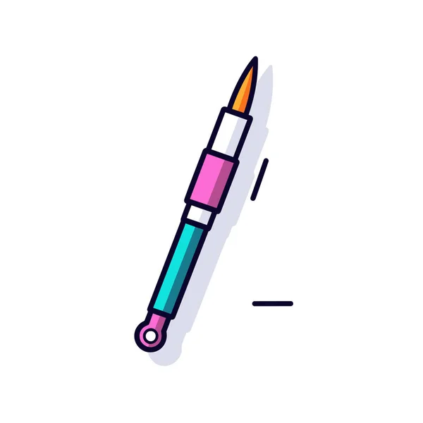 Ołówek Gumką Wierzchu — Wektor stockowy