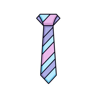 Beyaz arkaplanda bir kravat