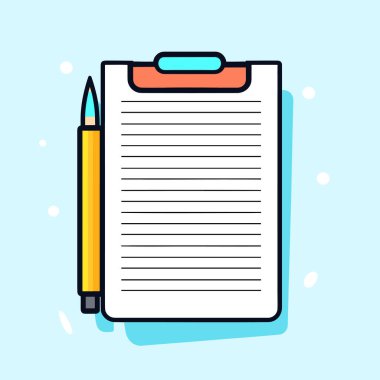 Yanında kalem olan bir pano.