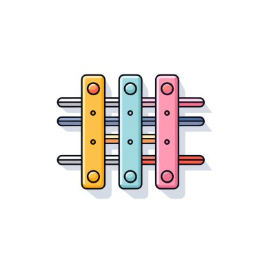 Renkli çoraplı bir çift çorap.