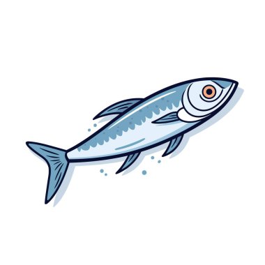 Suda yüzen bir balık.