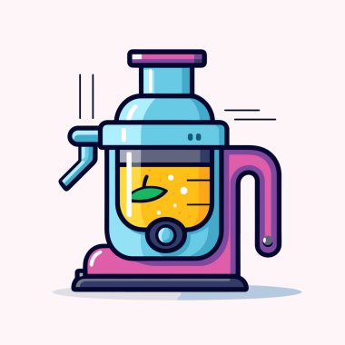 İçinde sarı sıvı olan bir blender.