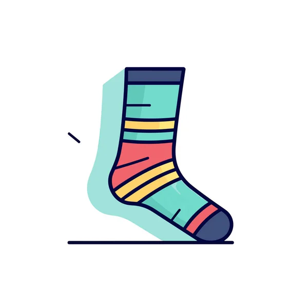 Een Paar Sokken Met Kleurrijke Sokken Erop — Stockvector