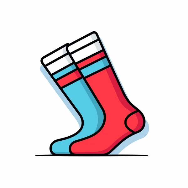 Pair Socks Sitting Next Each Other — Stock Vector