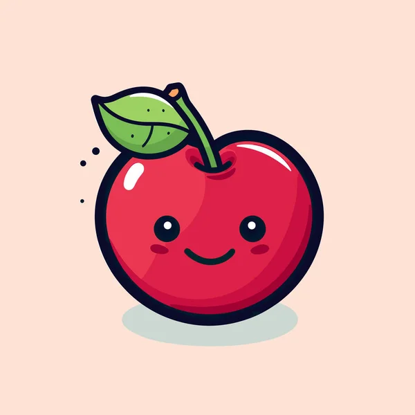 แอปเป แดงท ใบส ยวอย านบน — ภาพเวกเตอร์สต็อก