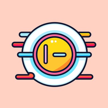 Üstünde saat olan bir tabak.