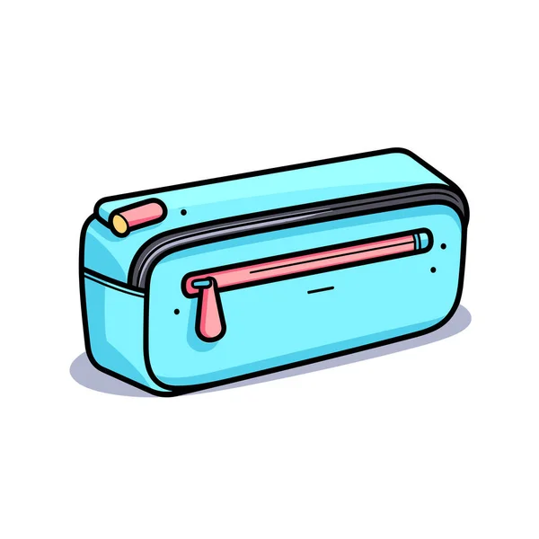 Blue Bag Pink Handle — Stock Vector