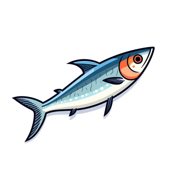 Fisk Som Simmar Vattnet — Stock vektor