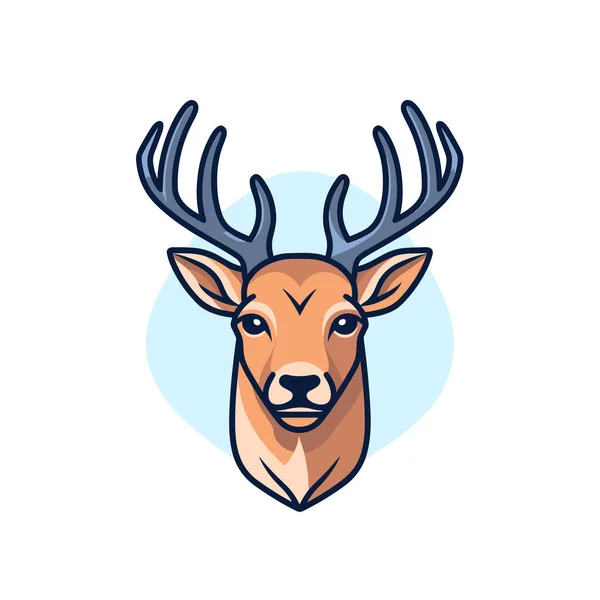 Deers Head Antlers — Stock Vector