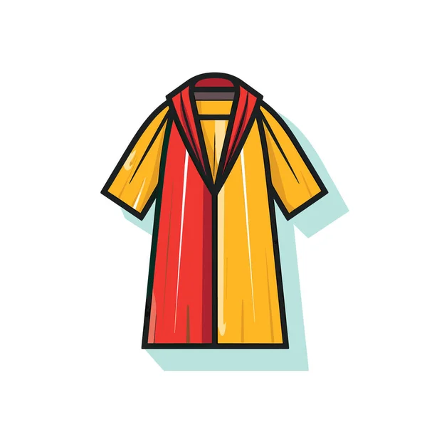 Una Camisa Amarilla Con Capucha Roja — Archivo Imágenes Vectoriales