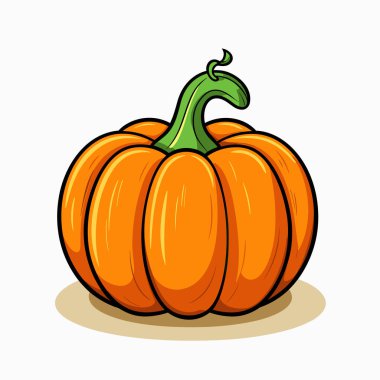 Beyaz bir yüzey üzerinde oturan bir balkabağı.