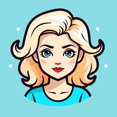 Kabarcıklı mavi ve pembe bir simge