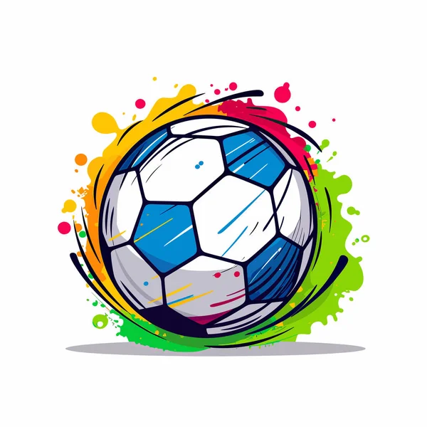 Hint bayrağının renklerine boyanmış bir futbol topu.