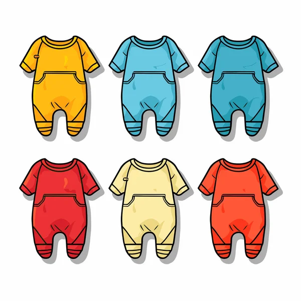 색깔을 아기들의 집합체 — 스톡 벡터