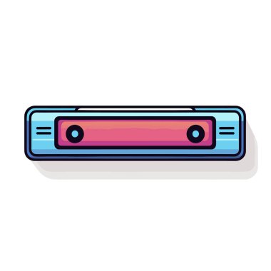 Bir video oynatıcının düz simgesi