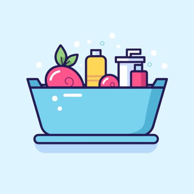 Bir kase dolusu farklı türde eşya.