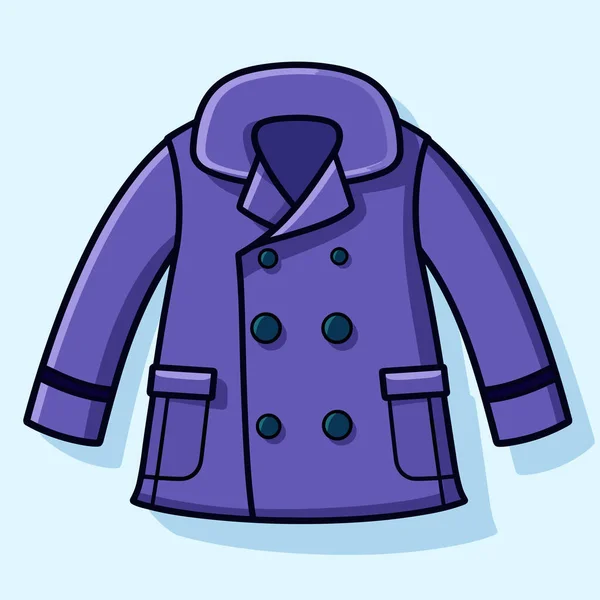 Purple Coat Hood — Stock Vector