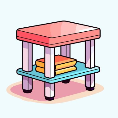 Üstünde bir yığın kitap olan bir masa.