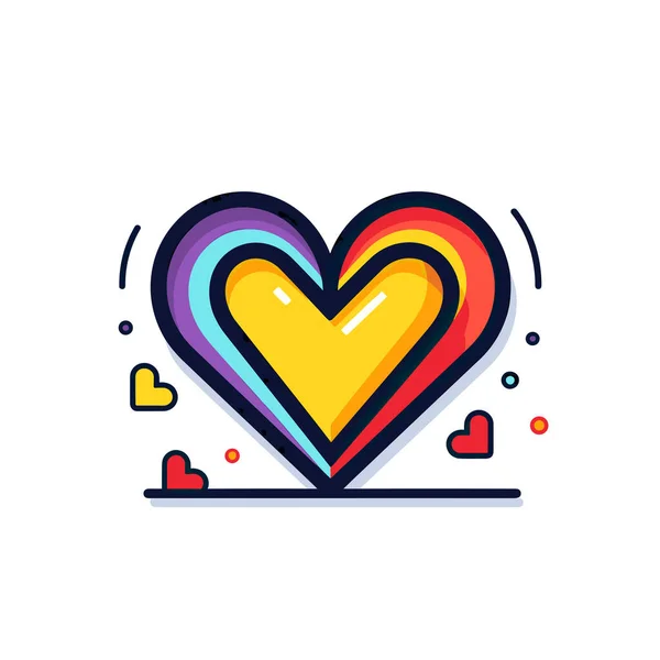 Colorful Heart Hearts — Stock Vector