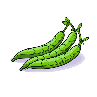 Birbirinin üstünde oturan bir çift bezelye