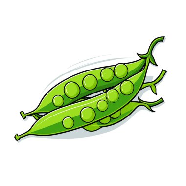 Birbirinin üstünde oturan bir çift bezelye