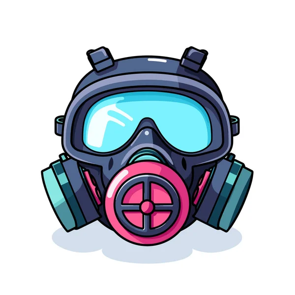 Gas Mask Goggles — Stock Vector