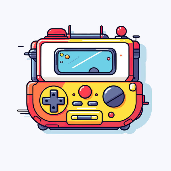 An orange and yellow game controller