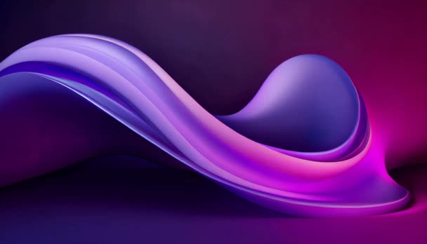 Forma Abstracta Sobre Fondo Púrpura — Vídeo de stock