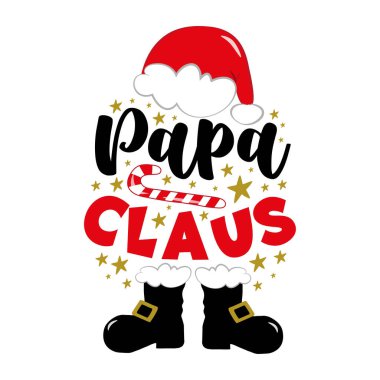 Noel Baba - Noel Baba 'nın şapkası, bastonu ve çizmeleriyle komik bir aldatmaca