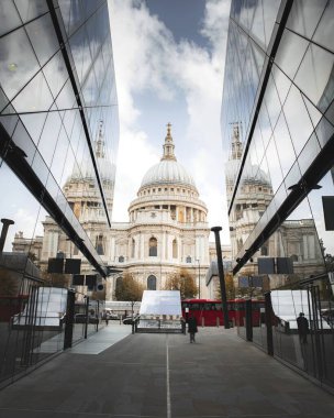 Londra 'nın merkezindeki St. Paul Katedrali, Birleşik Krallık