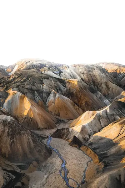 İzlanda 'daki volkanik dağlar Landmannalaugar