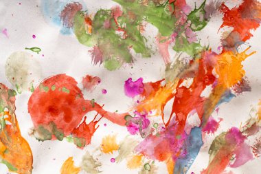 Çok renkli canlı çiçeklerin soyut tablosu. Modern tasarım.