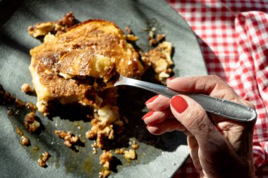 Ev yapımı çoban böreği yeni pişmiş..