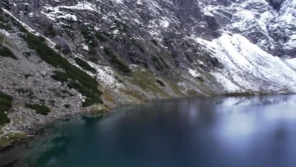 스토프 꼬챙이 Rysamy Black Pond Lake 폴란드 Morskie Oko Snowy — 비디오