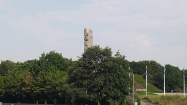 Gdansk Poland May 2022 Westerplatte Monument Memory Polish Defenders Westerplatte — Video Stock