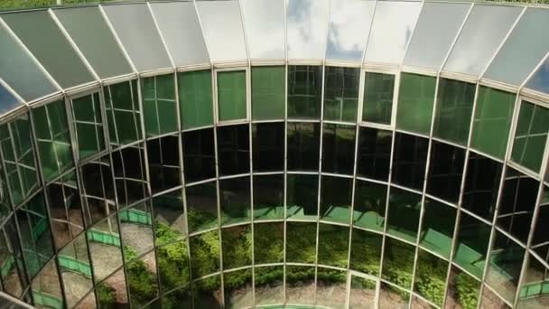 Botanical Garden Roof Warsaw University Library Modern Architecture Greenery One — Stok video