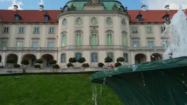 Castle Square Old Town Polish Capital View Garden Royal Castle — Wideo stockowe