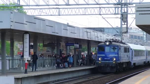 Gdansk Polonia Julio 2022 Pkp Tren Interurbano Que Estación Tren — Vídeos de Stock