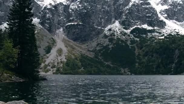 Tatra Nationalpark Polen Berömda Berg Lake Morskie Oko Eller Sea — Stockvideo