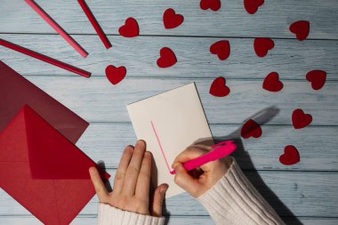 Valentines Day. Instructions for making valentine cards. Text YOU WON MY HEART and tic tac toe game Postcard craft, greeting card. DIY Step by step instruction. Making of handmade Valentine greeting