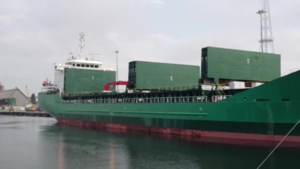 Gdansk Poland May 2022 Touristic Travel Ferry Ship Goes Motlawa — Stock Video