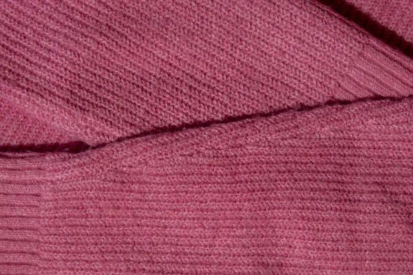 스웨터입은 사람없어요 아크릴이나 스웨터 깨끗하게 부목을 모았습니다 클로즈업 스웨터 보푸라기가 — 스톡 사진