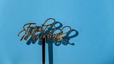 Bayram Mübarek, reklam markaları için yaratıcı kavramsal poster tasarımı. Tebrik kartı kartpostalı için şablon oluşturun. Ramazan Kareem geçmişi. Geleneksel Müslüman bayramı. Boşluğu kopyala