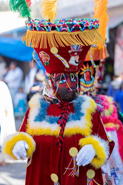 Kostým Chinelo Karnevalu Státě Mexiko Mexické Tradice — Stock fotografie