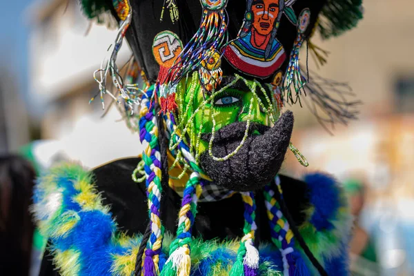 Tancování Chinelos Karnevalu Státu Mexiko Mexická Kultura — Stock fotografie